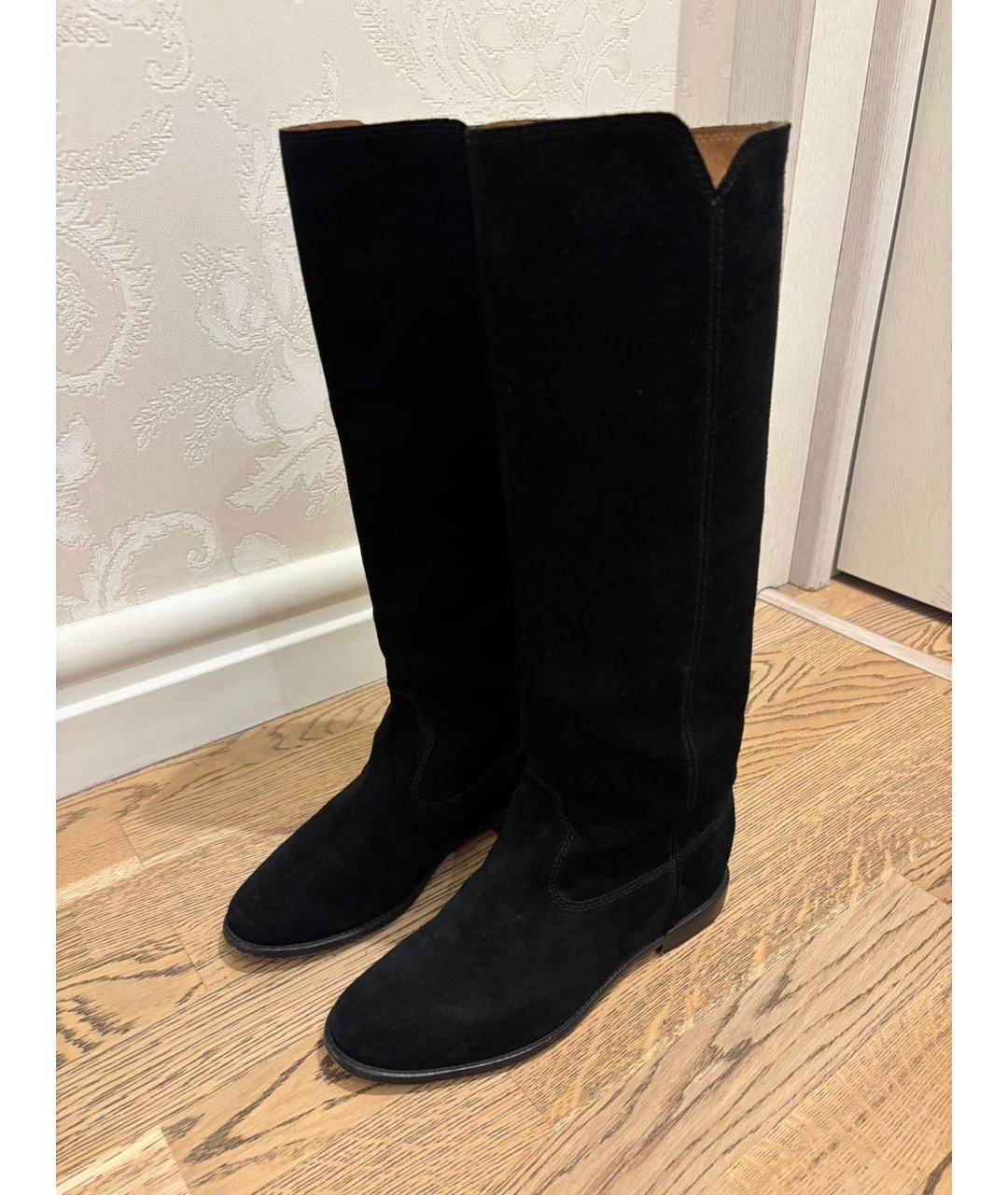 ISABEL MARANT Черные замшевые сапоги, фото 3