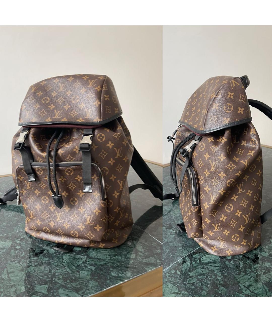 LOUIS VUITTON Коричневый рюкзак, фото 5