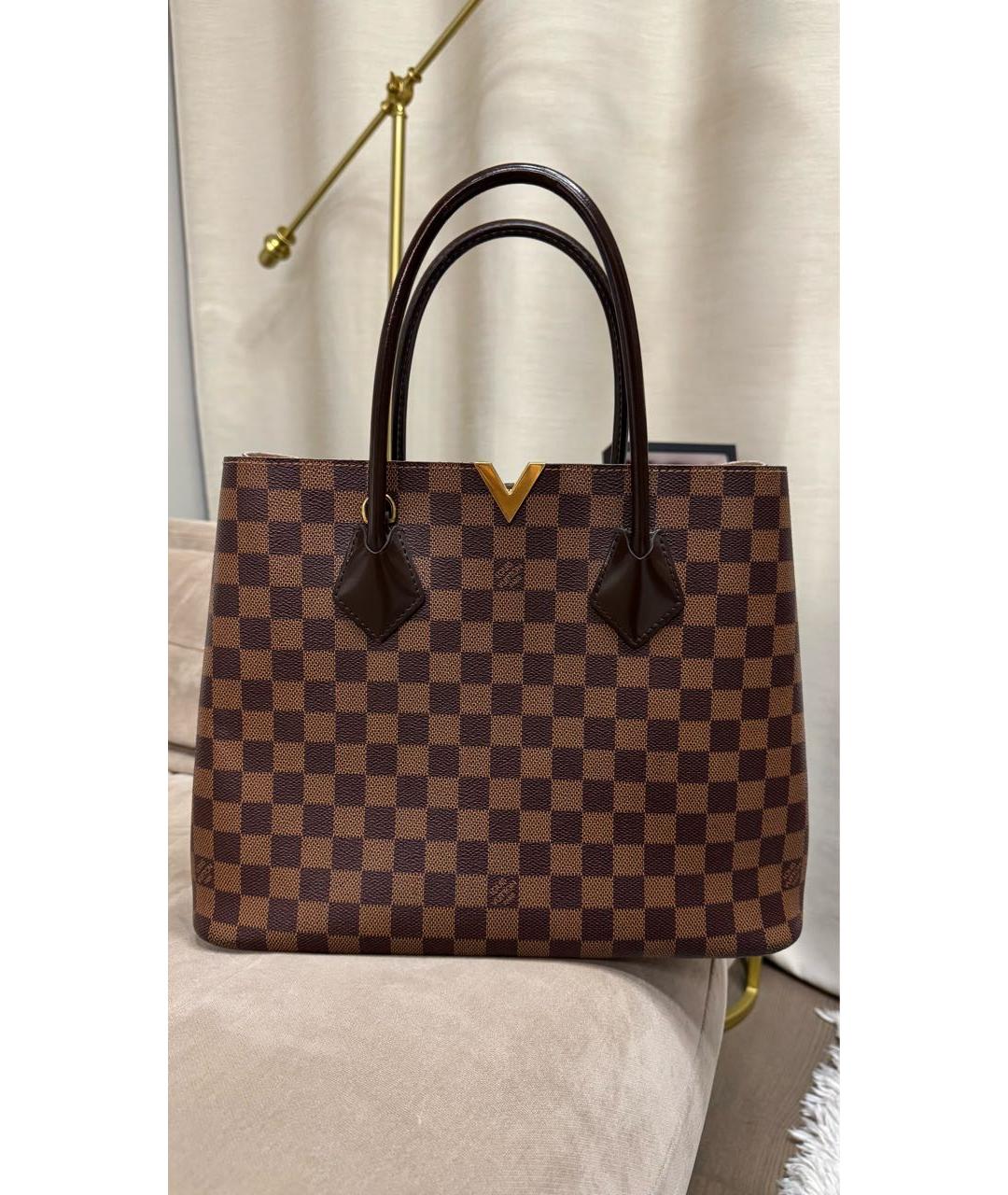 LOUIS VUITTON Коричневая сумка тоут, фото 5