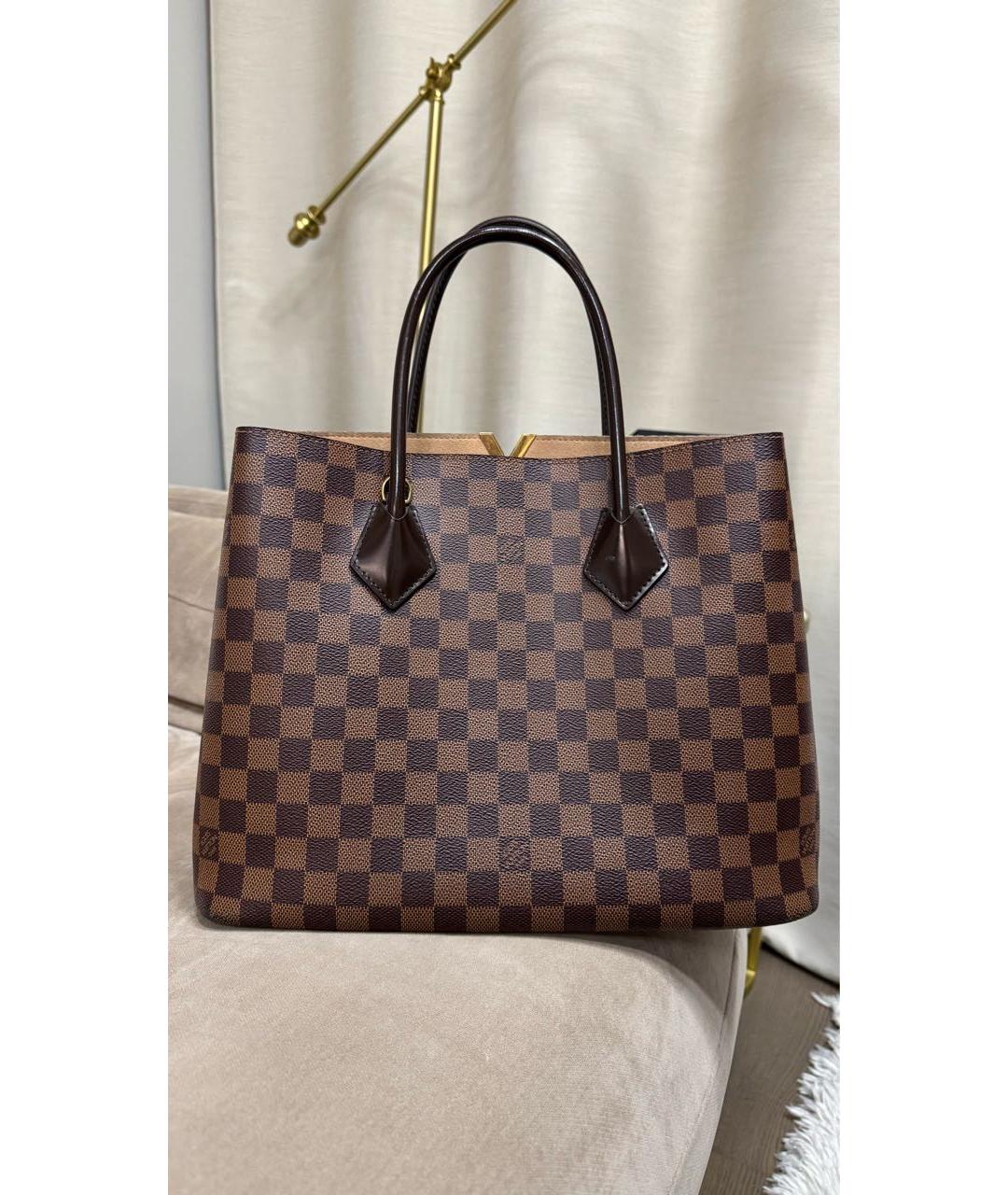 LOUIS VUITTON Коричневая сумка тоут, фото 3