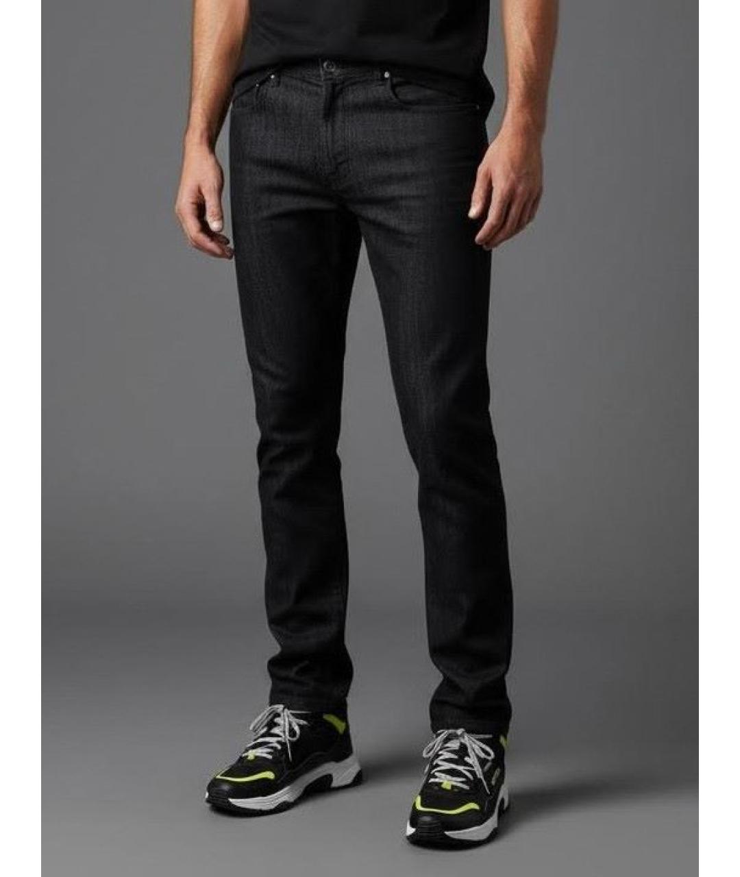 VERSACE Черные прямые джинсы, фото 6