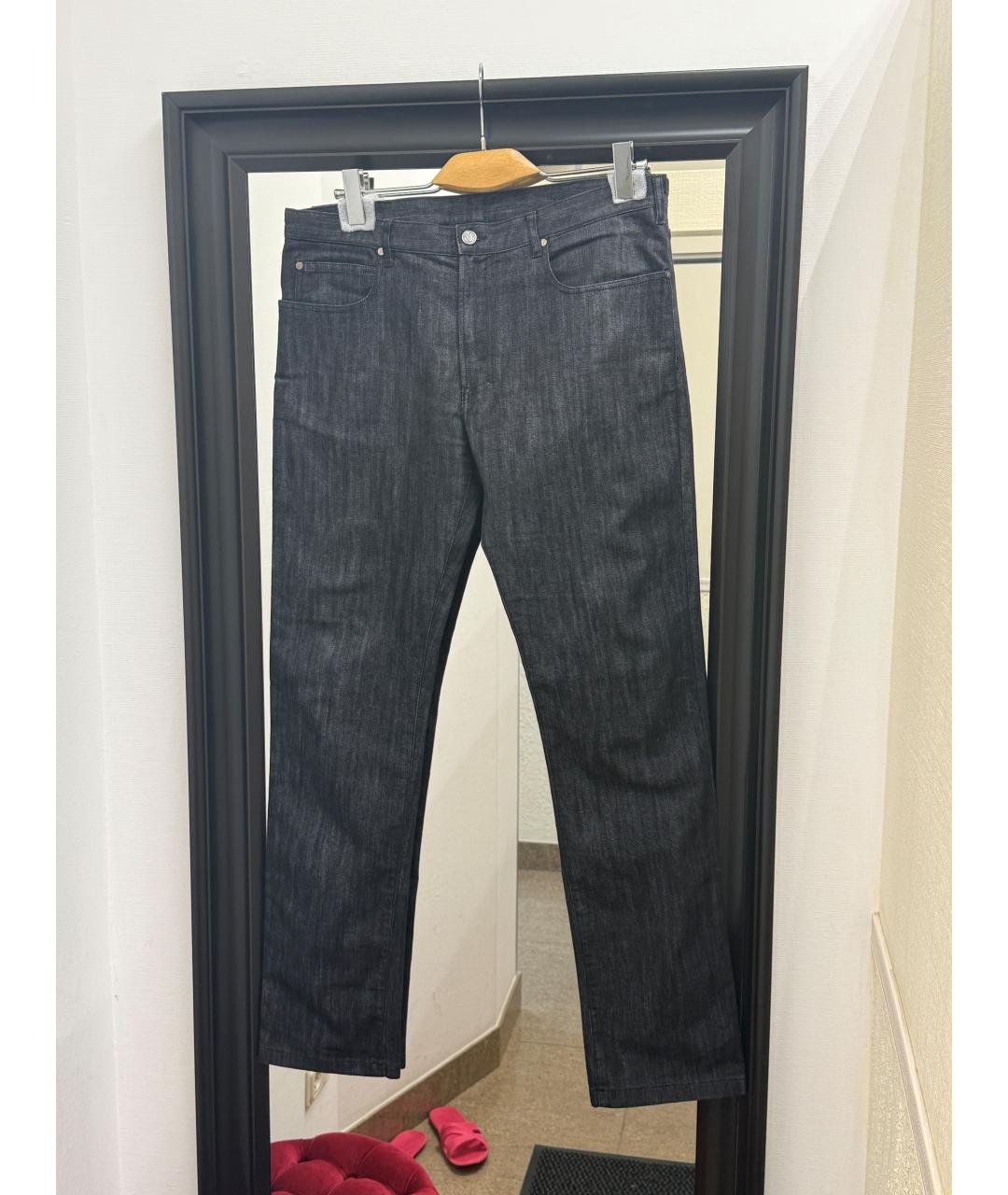 VERSACE Черные прямые джинсы, фото 7