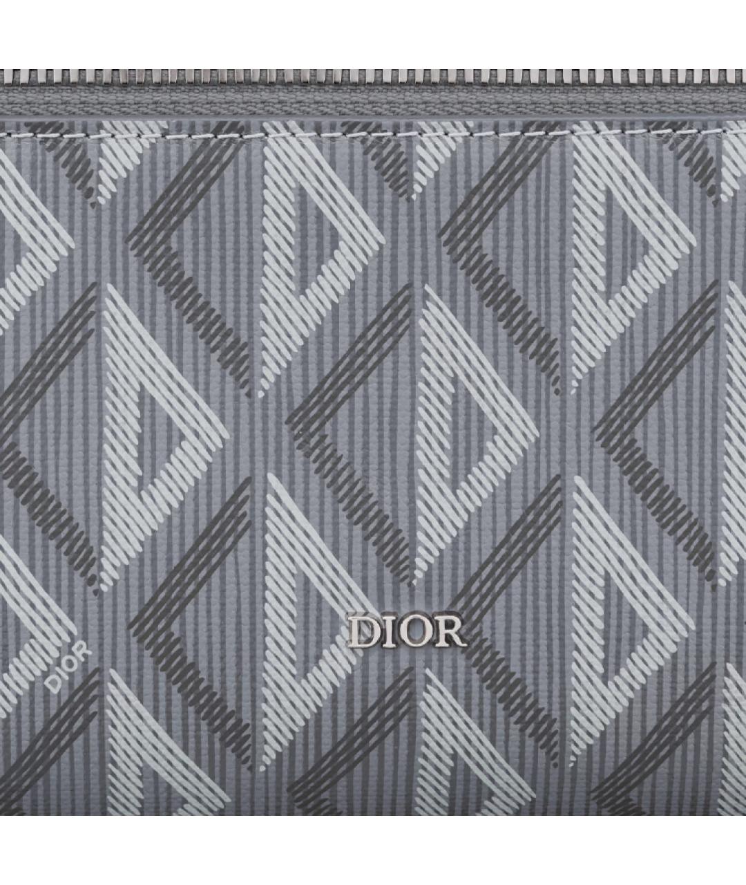 CHRISTIAN DIOR Серая барсетка, фото 5