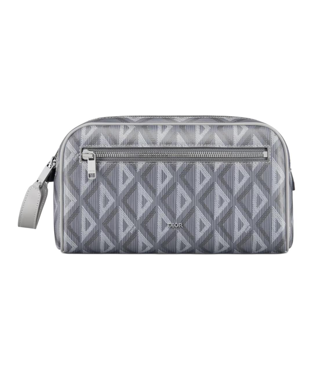 CHRISTIAN DIOR Серая барсетка, фото 1