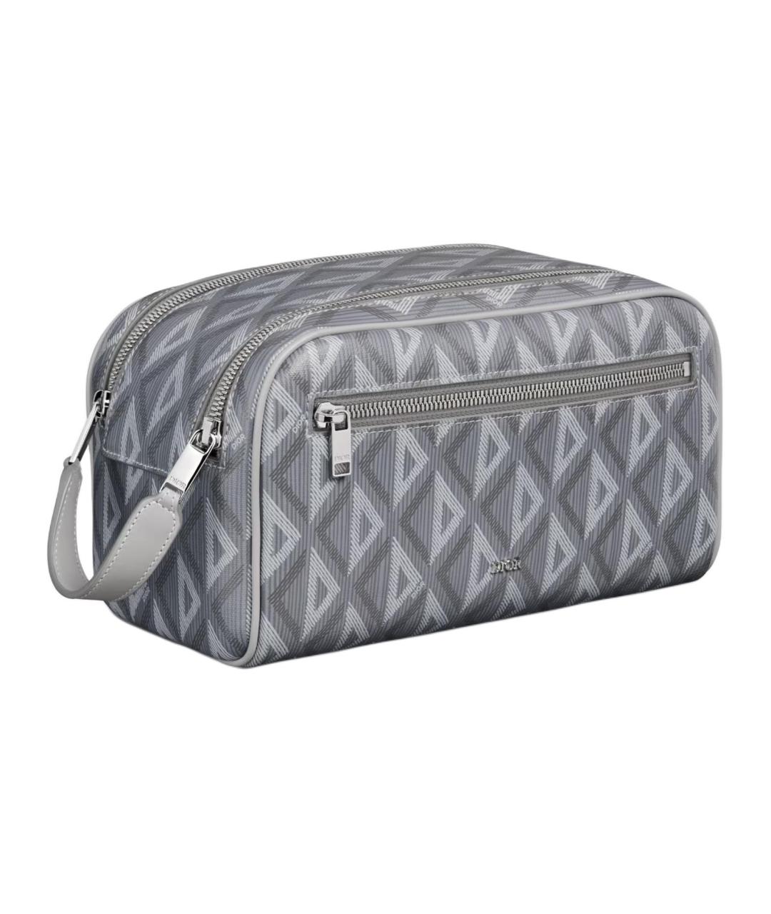 CHRISTIAN DIOR Серая барсетка, фото 2