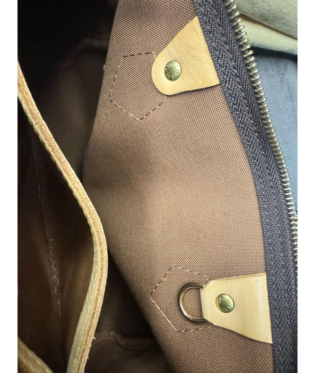 LOUIS VUITTON Коричневая сумка с короткими ручками, фото 6