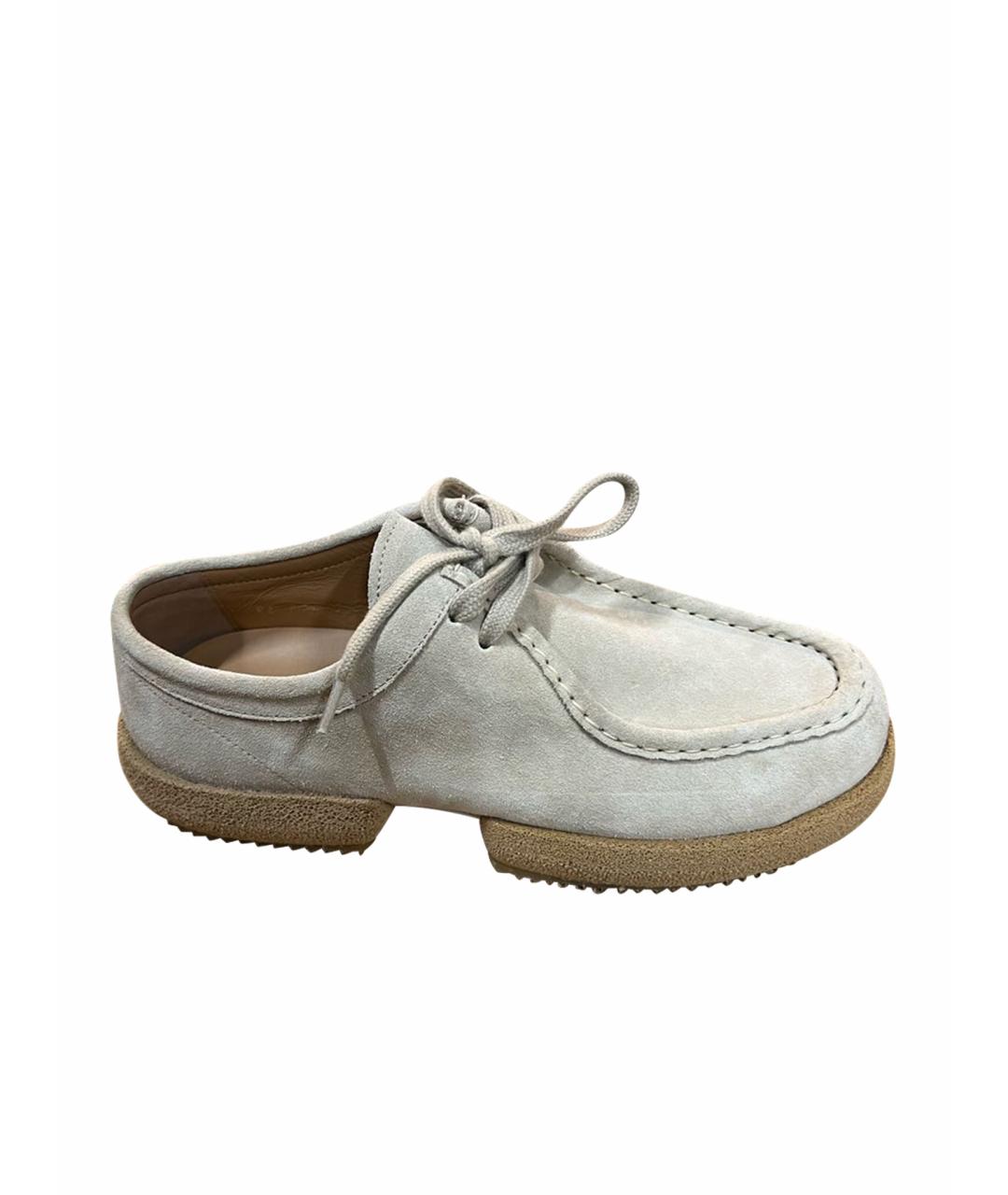 DRIES VAN NOTEN Бежевые замшевые ботинки, фото 1