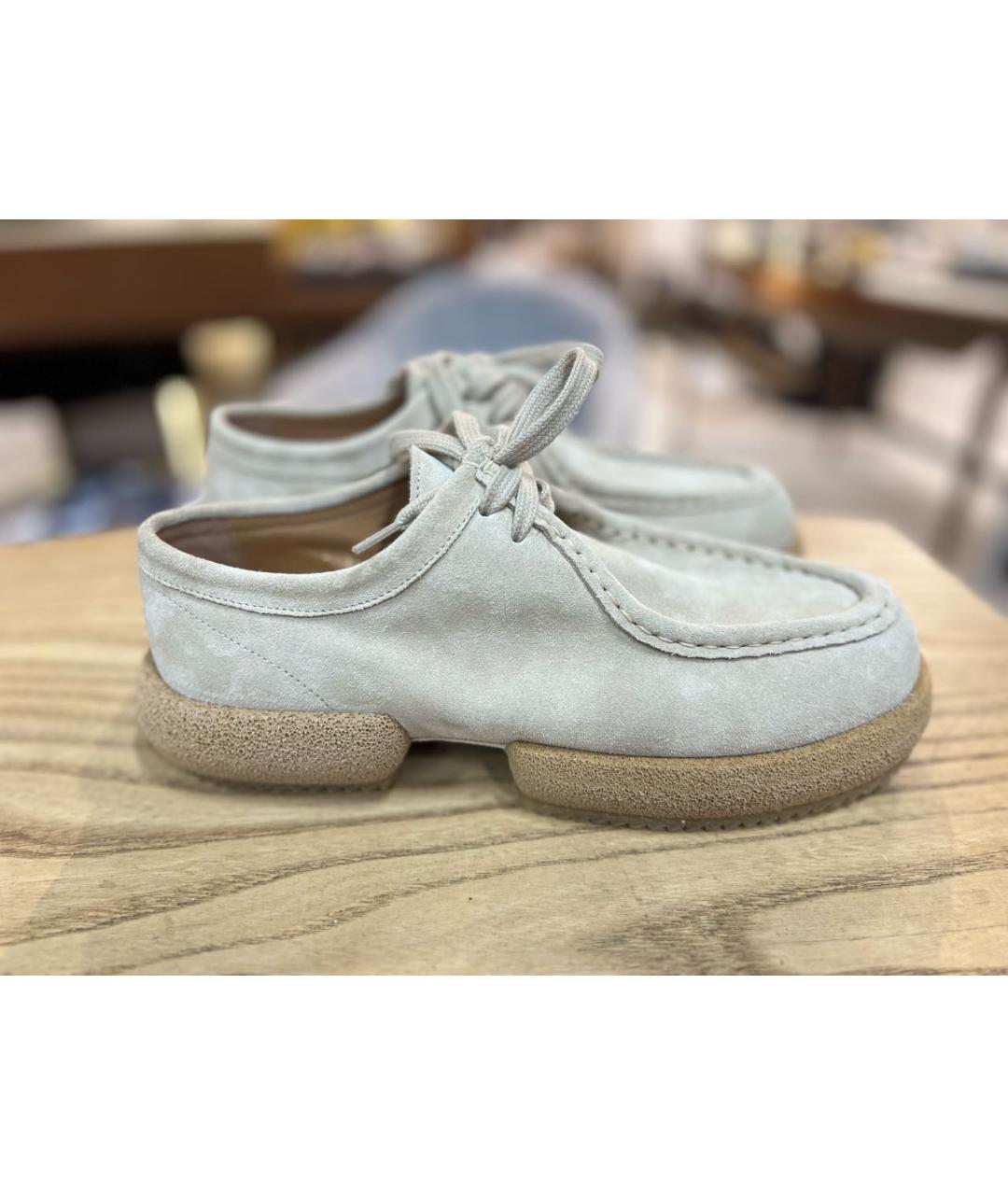 DRIES VAN NOTEN Бежевые замшевые ботинки, фото 3