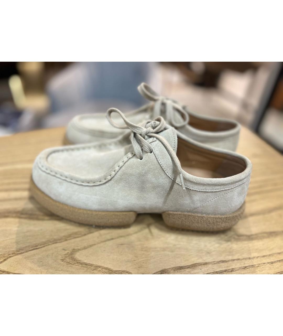 DRIES VAN NOTEN Бежевые замшевые ботинки, фото 8