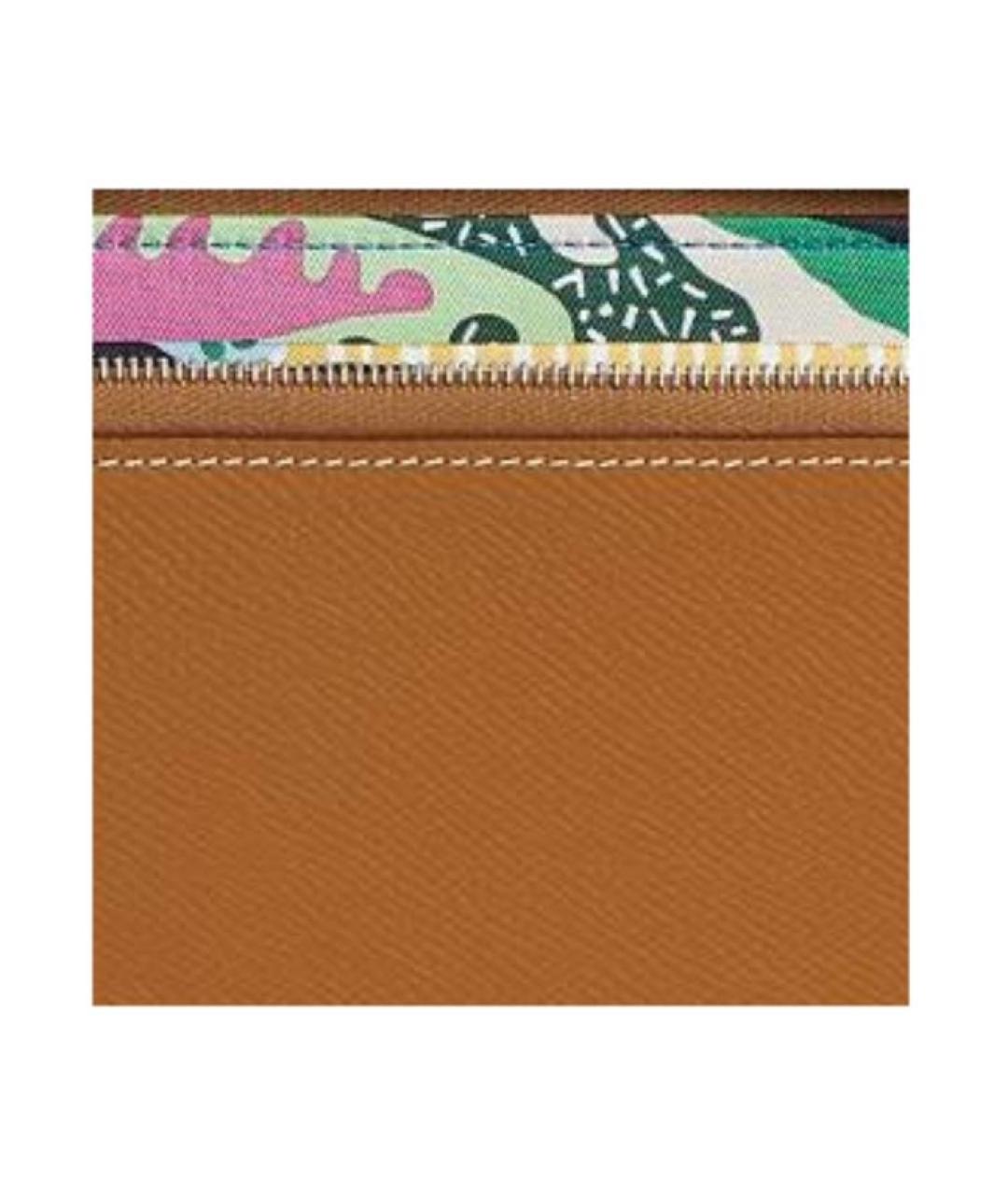 HERMES Коричневый кожаный кошелек, фото 3