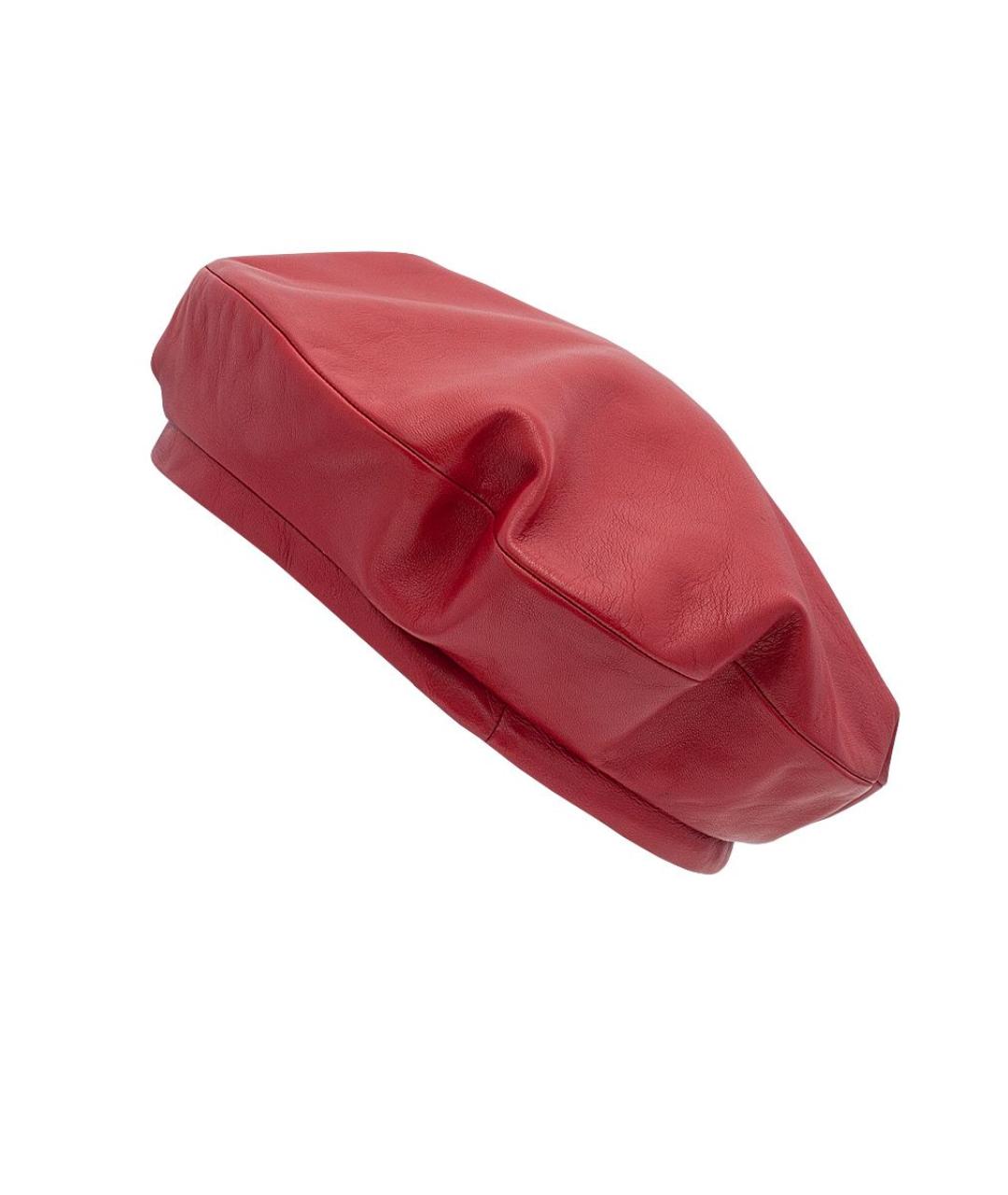 GUCCI Красная кожаная шапка, фото 1