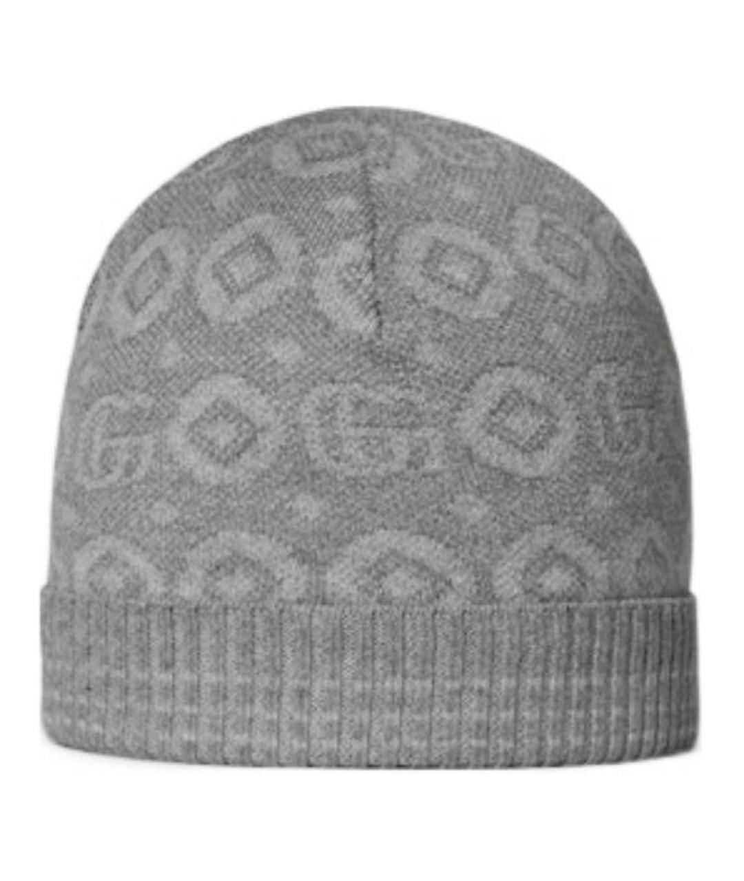 GUCCI Серая хлопковая шапка, фото 3