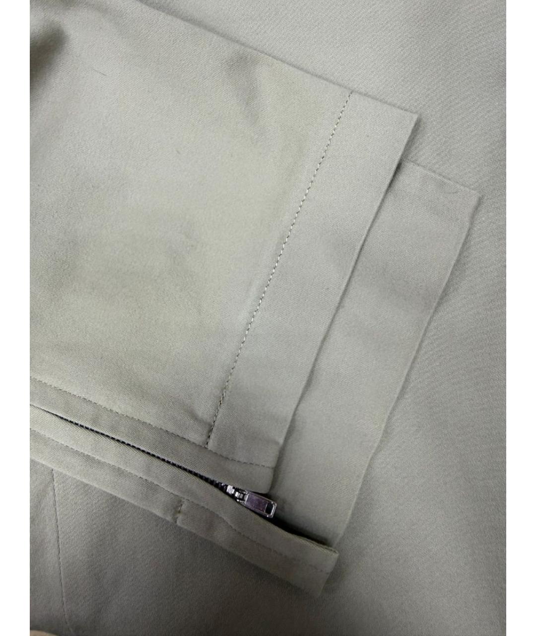 YOHJI YAMAMOTO Бежевые хлопковые брюки узкие, фото 6