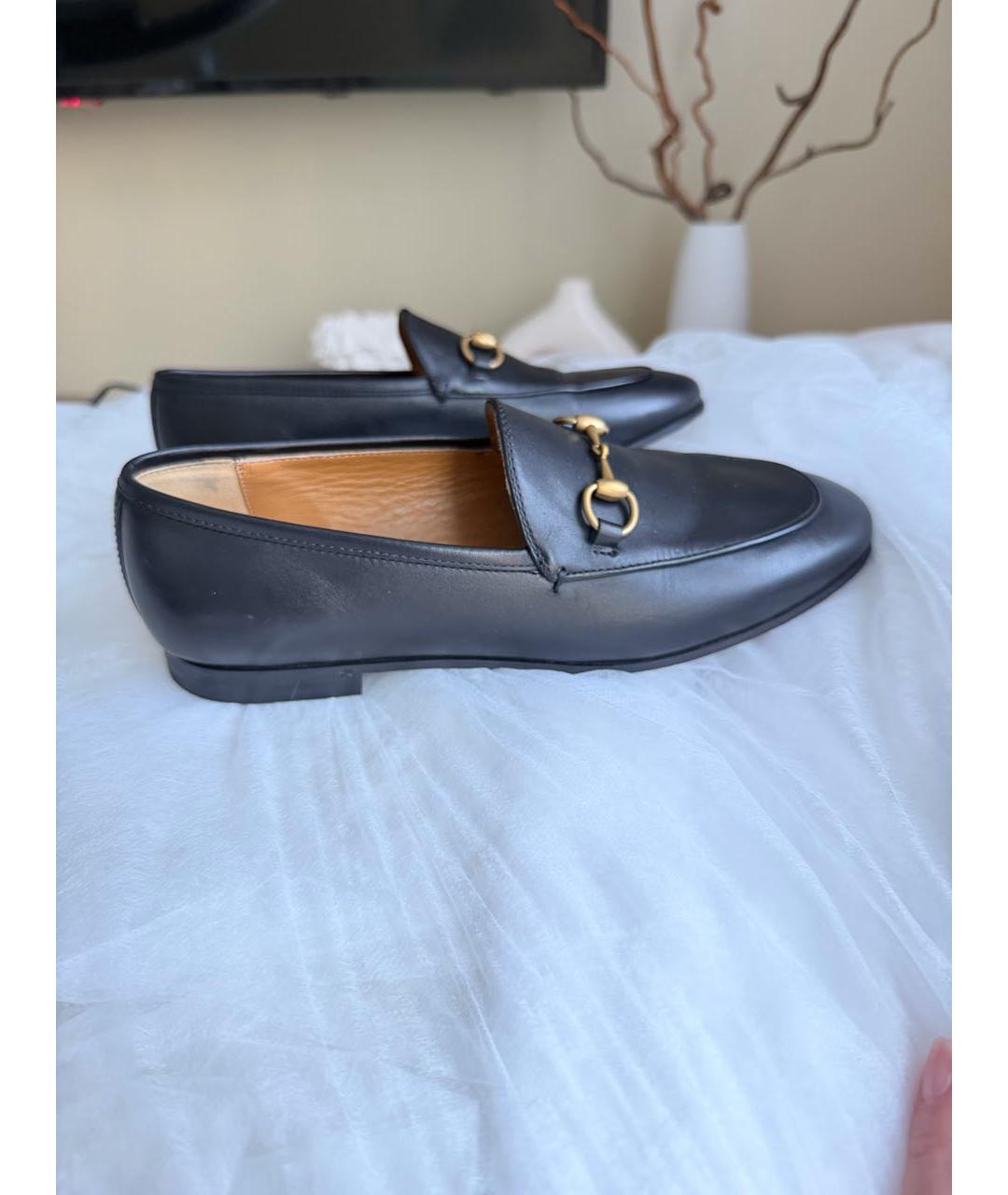 GUCCI Черные кожаные лоферы, фото 8