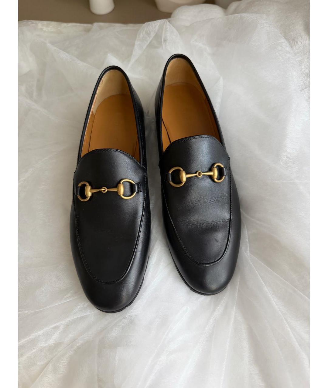 GUCCI Черные кожаные лоферы, фото 2