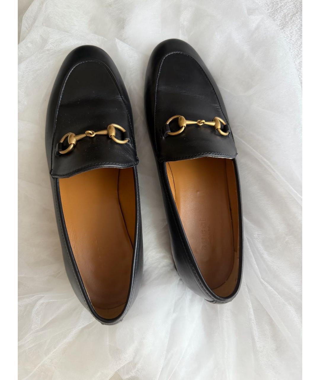 GUCCI Черные кожаные лоферы, фото 3