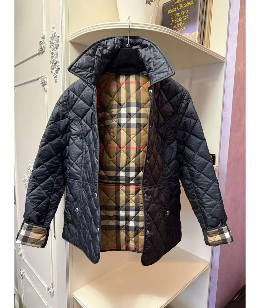 BURBERRY Темно-синяя куртка, фото 2