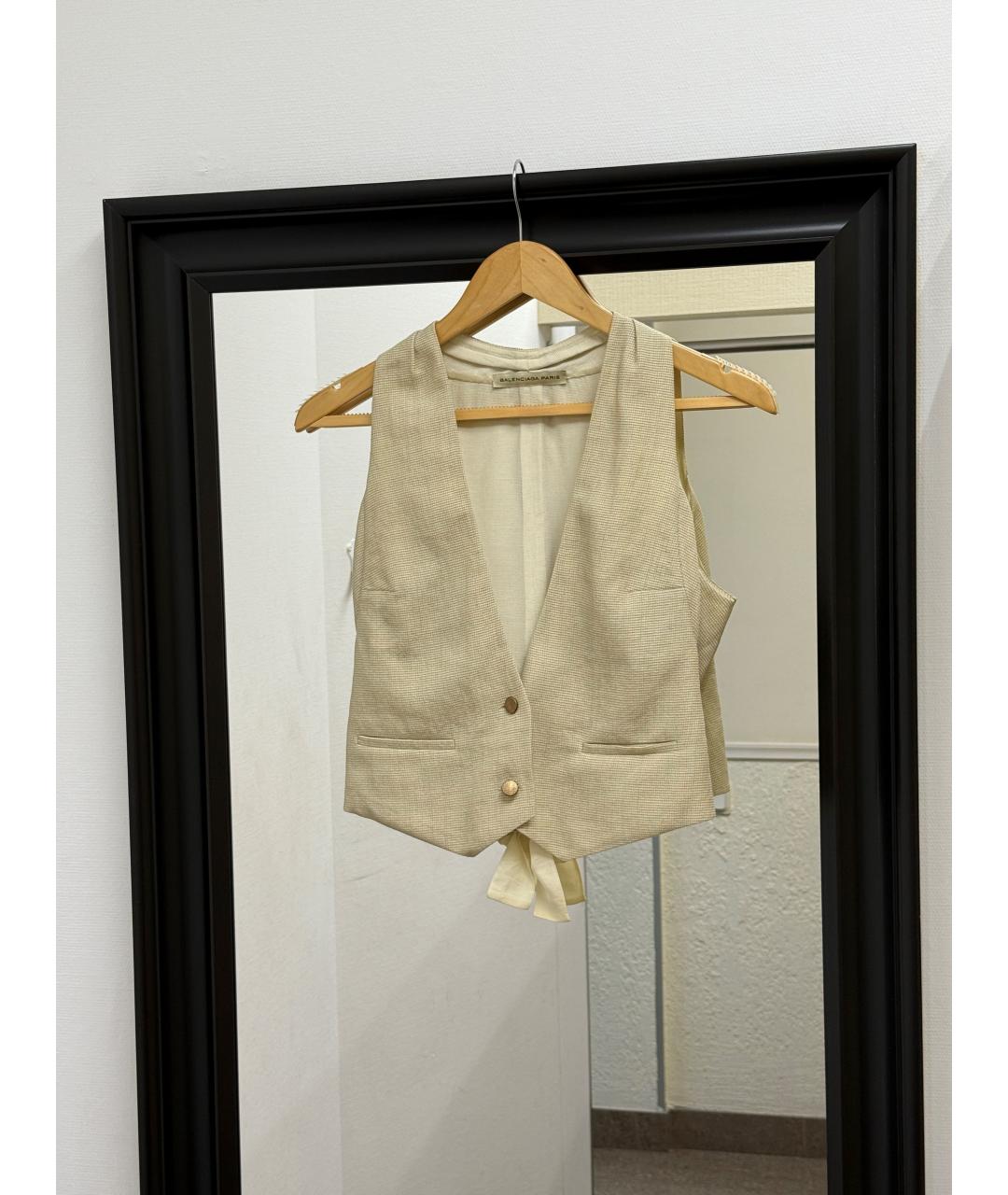 BALENCIAGA Бежевый жилет, фото 10