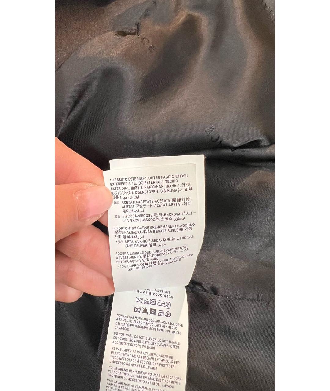 VERSACE Черный шерстяной жилет, фото 8