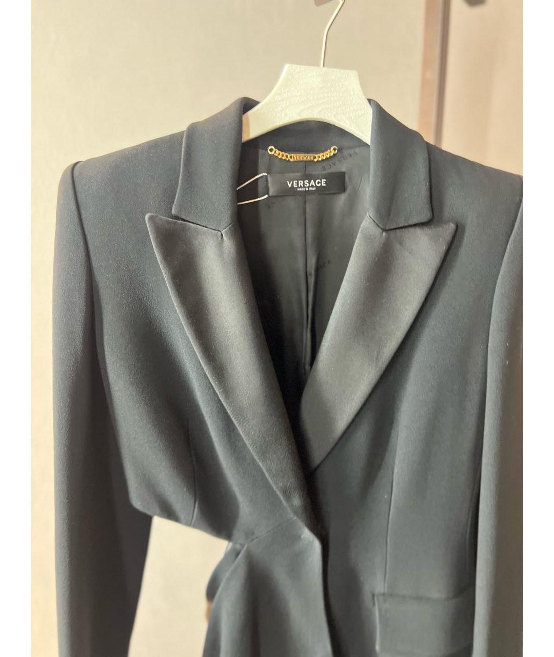 VERSACE Черный шерстяной жилет, фото 6