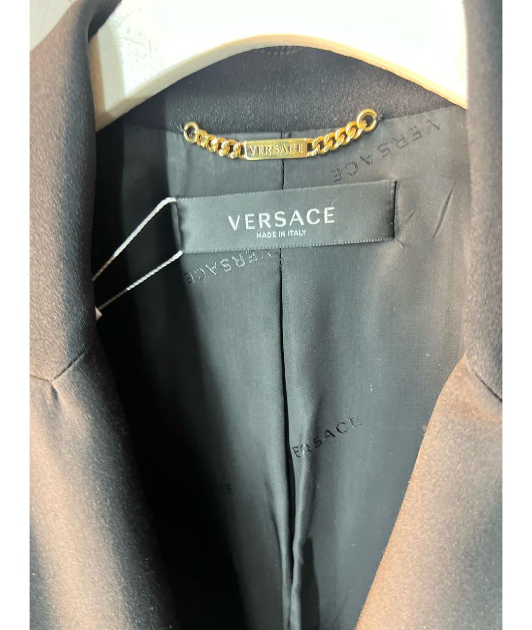 VERSACE Черный шерстяной жилет, фото 5