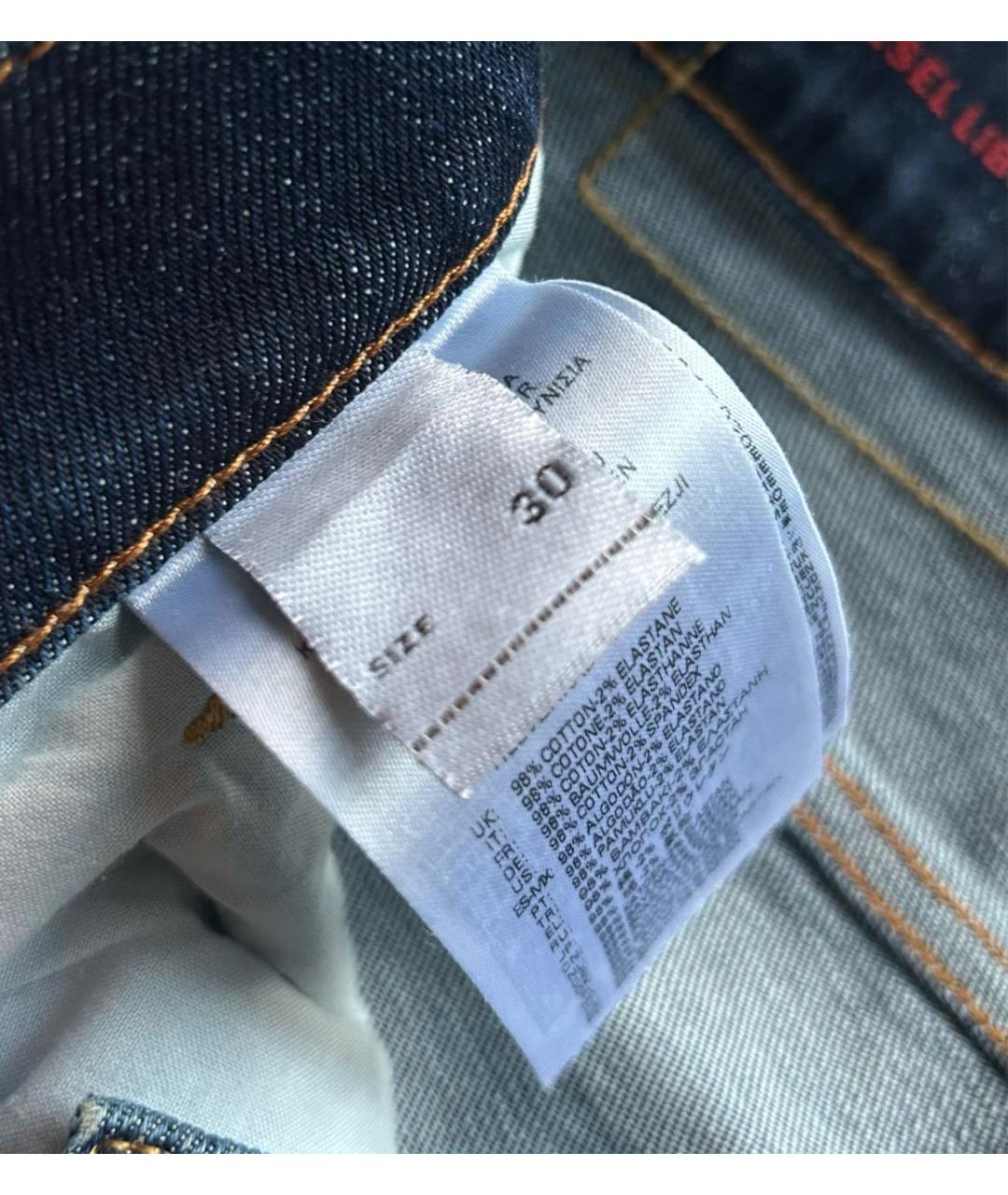 DIESEL Синие прямые джинсы, фото 5