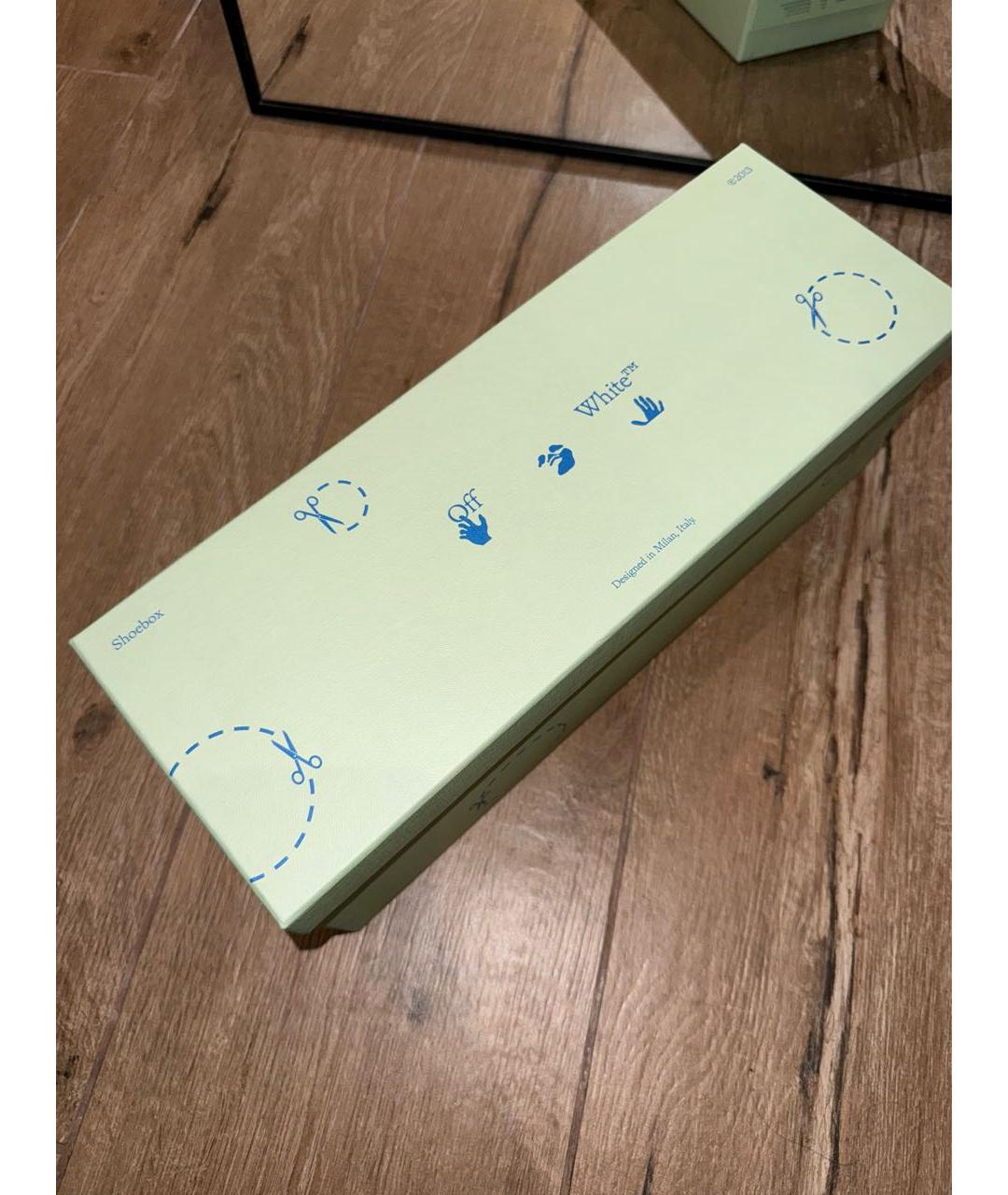 OFF-WHITE Черные резиновые шлепанцы, фото 8