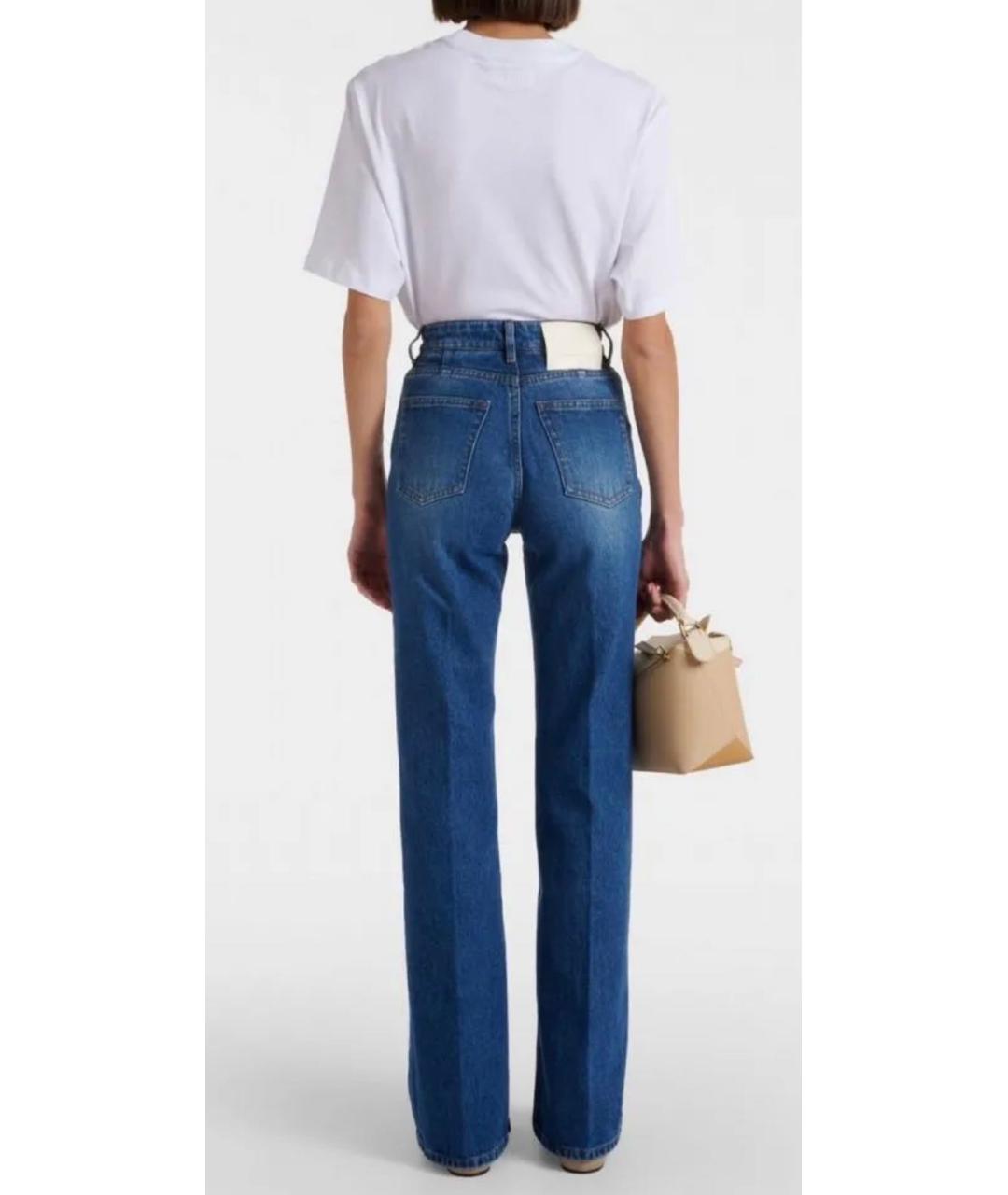Ami Paris Синие хлопковые джинсы клеш, фото 2