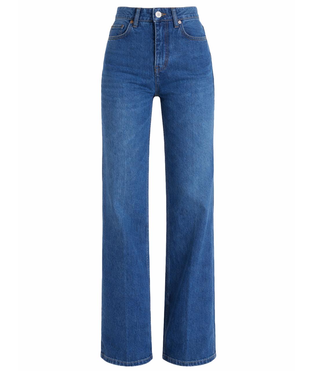 Ami Paris Синие хлопковые джинсы клеш, фото 1