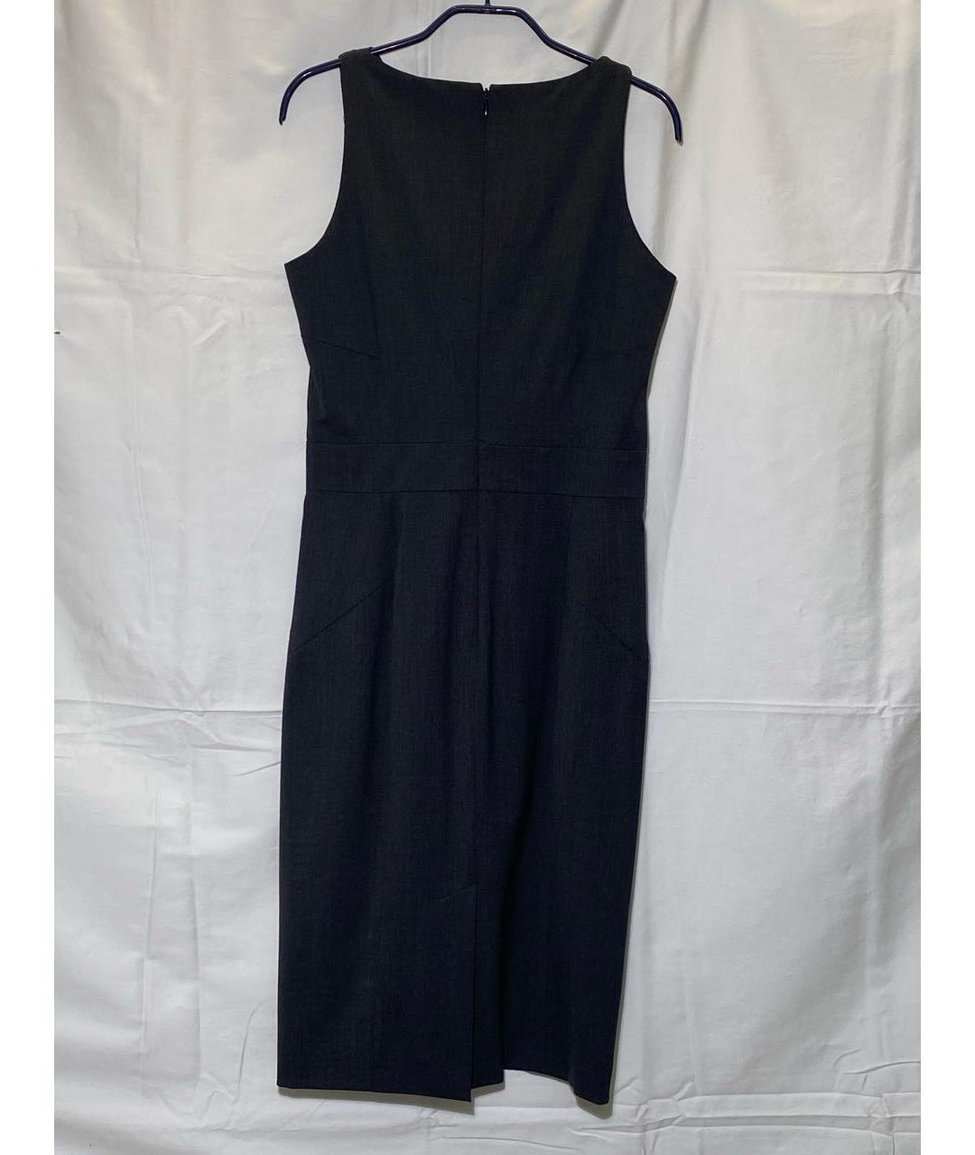 DSQUARED2 Антрацитовое шерстяное повседневное платье, фото 2