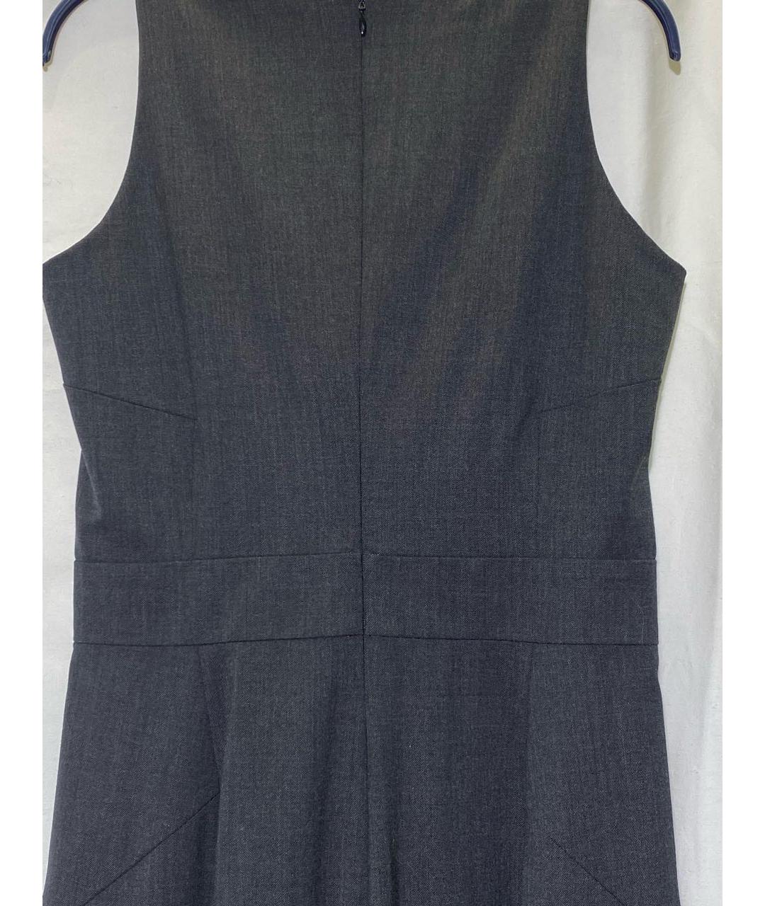 DSQUARED2 Антрацитовое шерстяное повседневное платье, фото 4