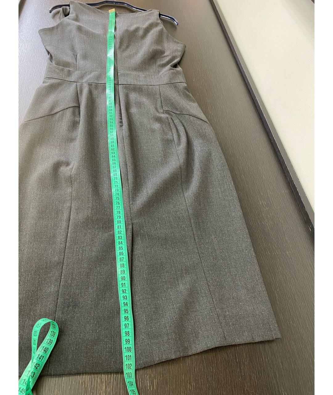 DSQUARED2 Антрацитовое шерстяное повседневное платье, фото 7