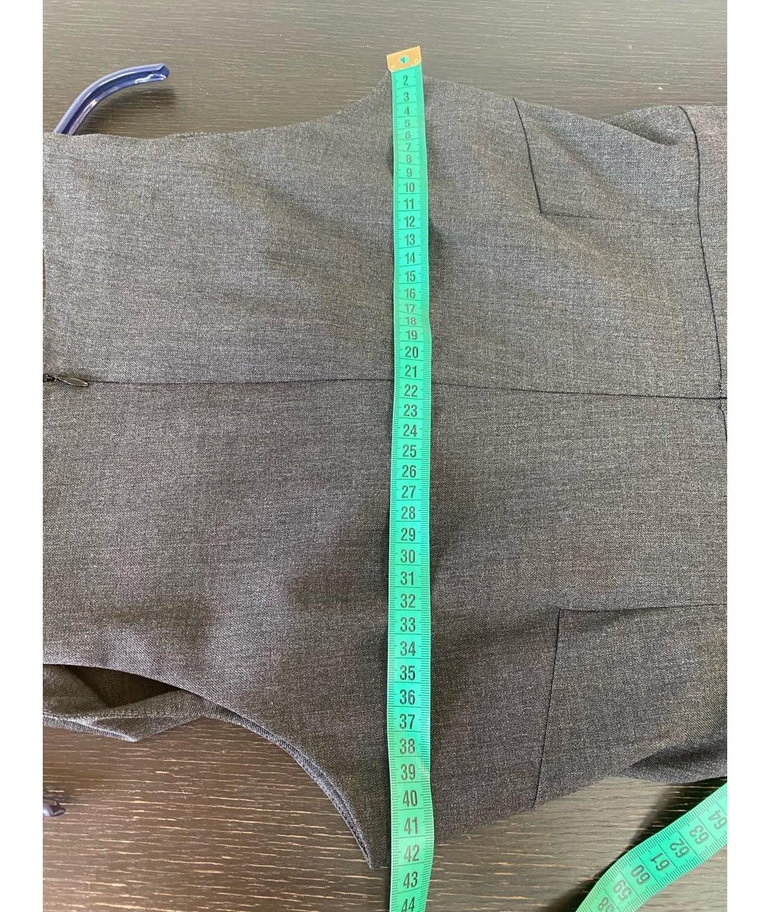 DSQUARED2 Антрацитовое шерстяное повседневное платье, фото 8