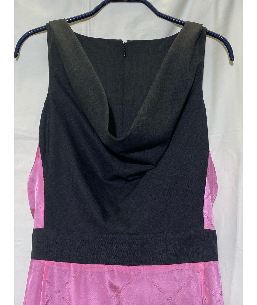 DSQUARED2 Антрацитовое шерстяное повседневное платье, фото 6