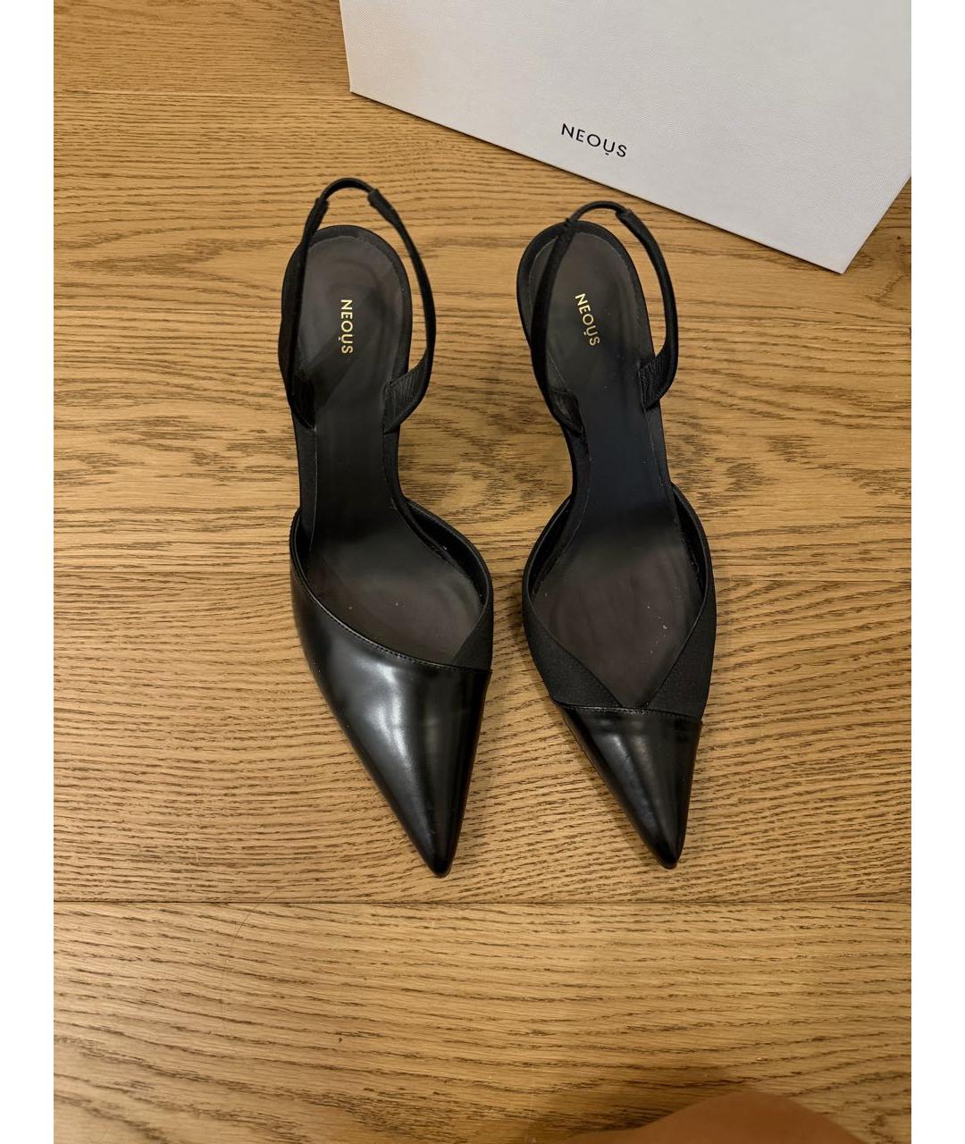 NEOUS Черные кожаные туфли, фото 2