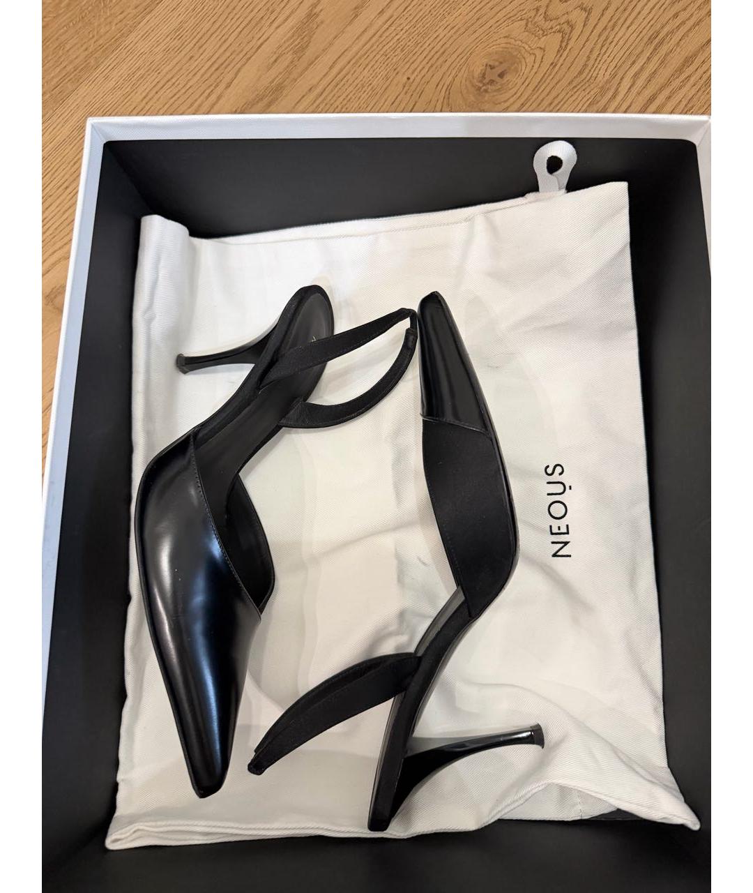 NEOUS Черные кожаные туфли, фото 8