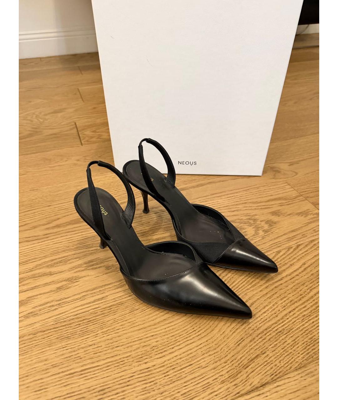 NEOUS Черные кожаные туфли, фото 6