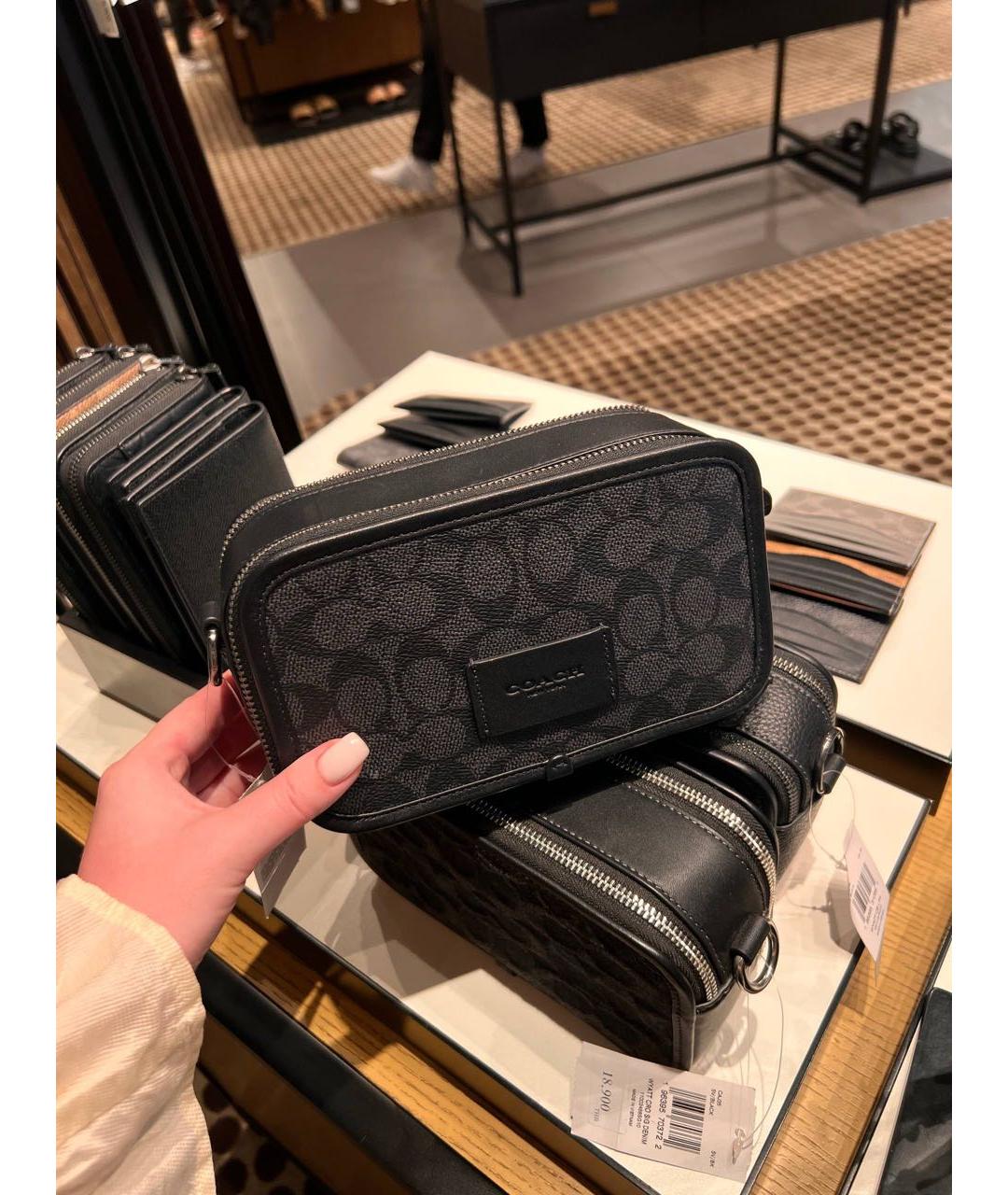 COACH Черная сумка на плечо, фото 5