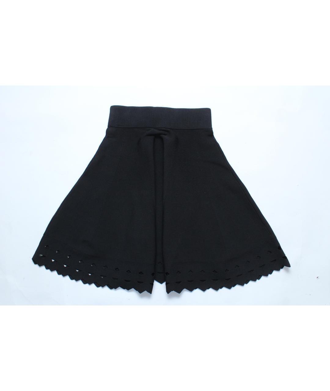 MAJE Черная вискозная юбка миди, фото 4