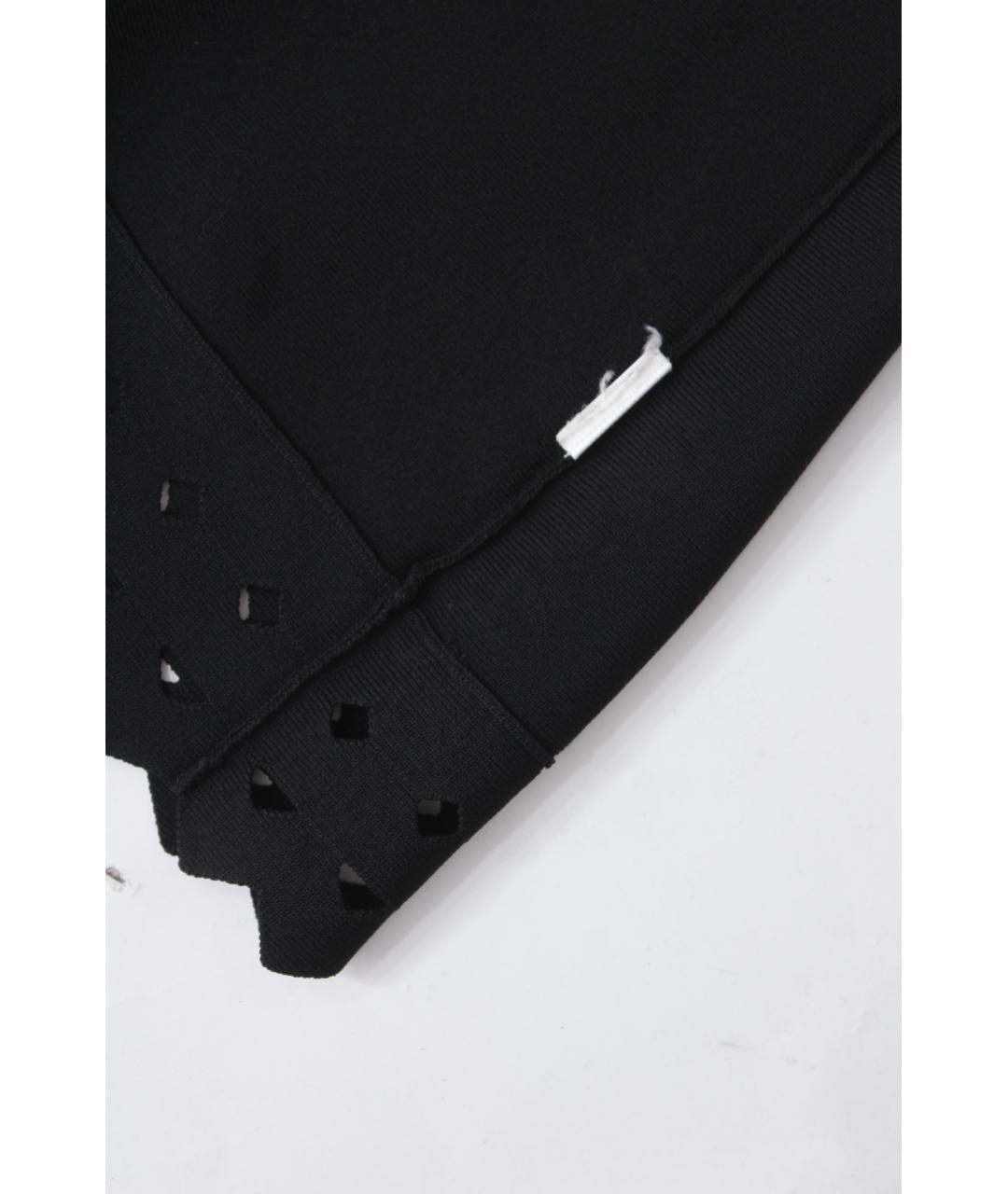 MAJE Черная вискозная юбка миди, фото 7