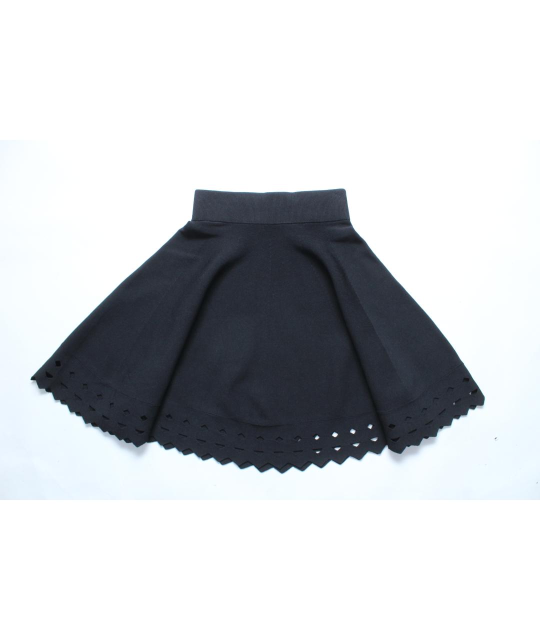 MAJE Черная вискозная юбка миди, фото 3