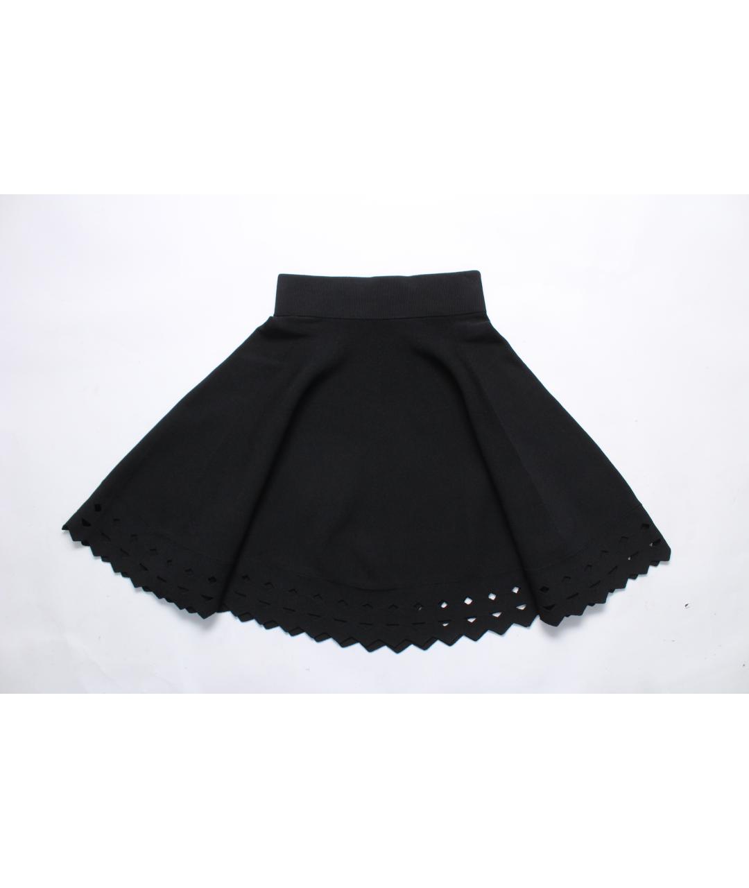 MAJE Черная вискозная юбка миди, фото 8