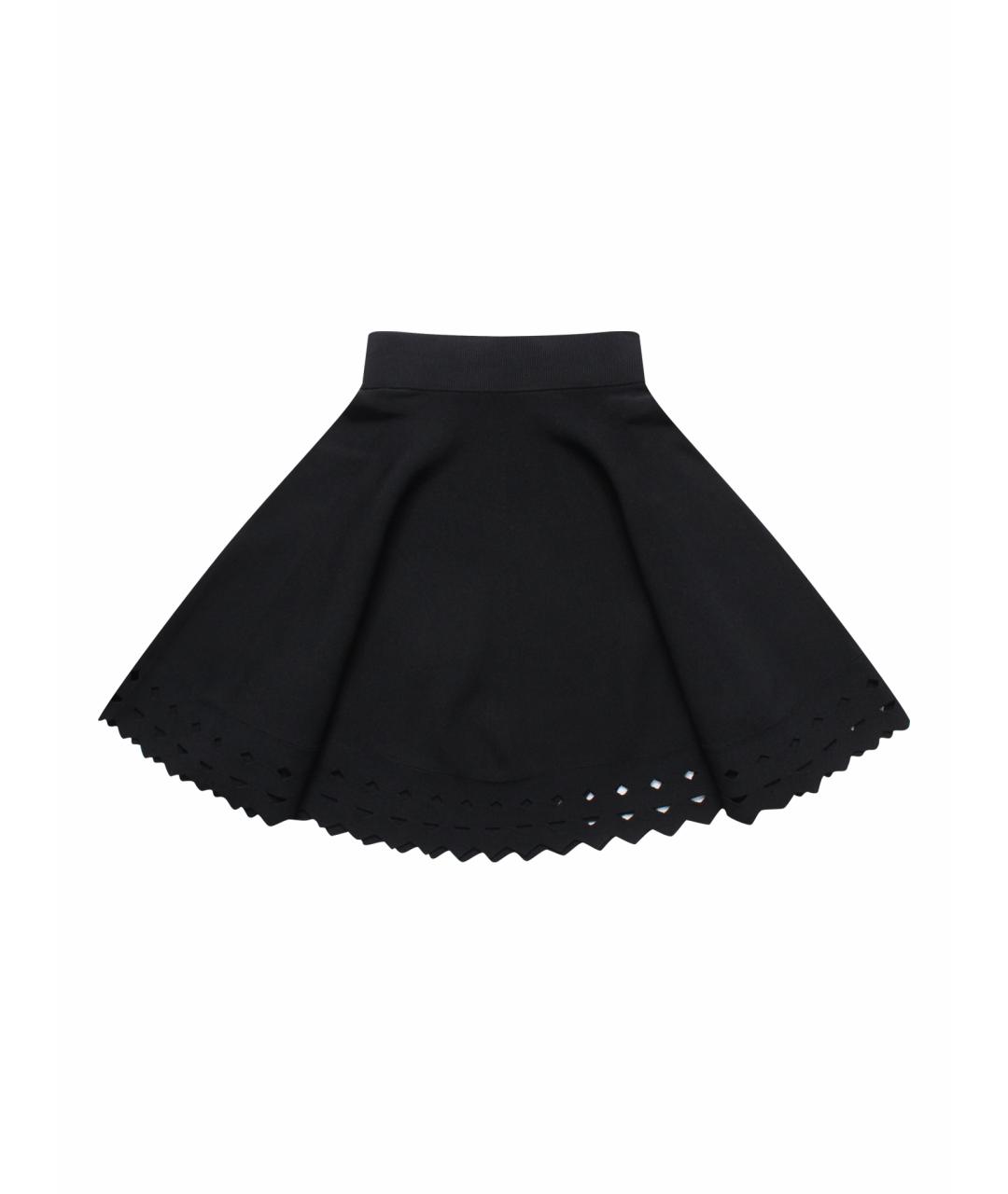 MAJE Черная вискозная юбка миди, фото 1