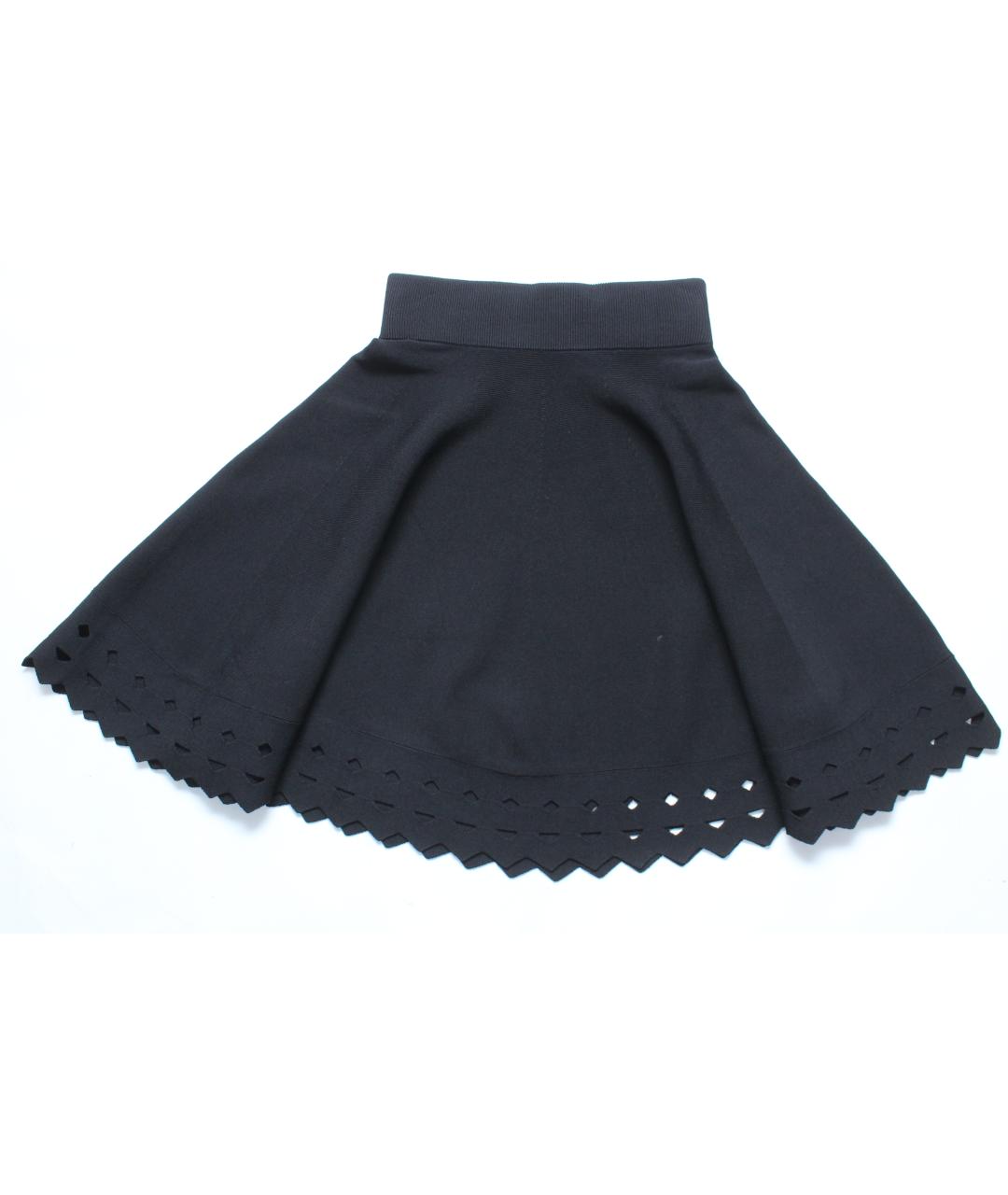 MAJE Черная вискозная юбка миди, фото 2