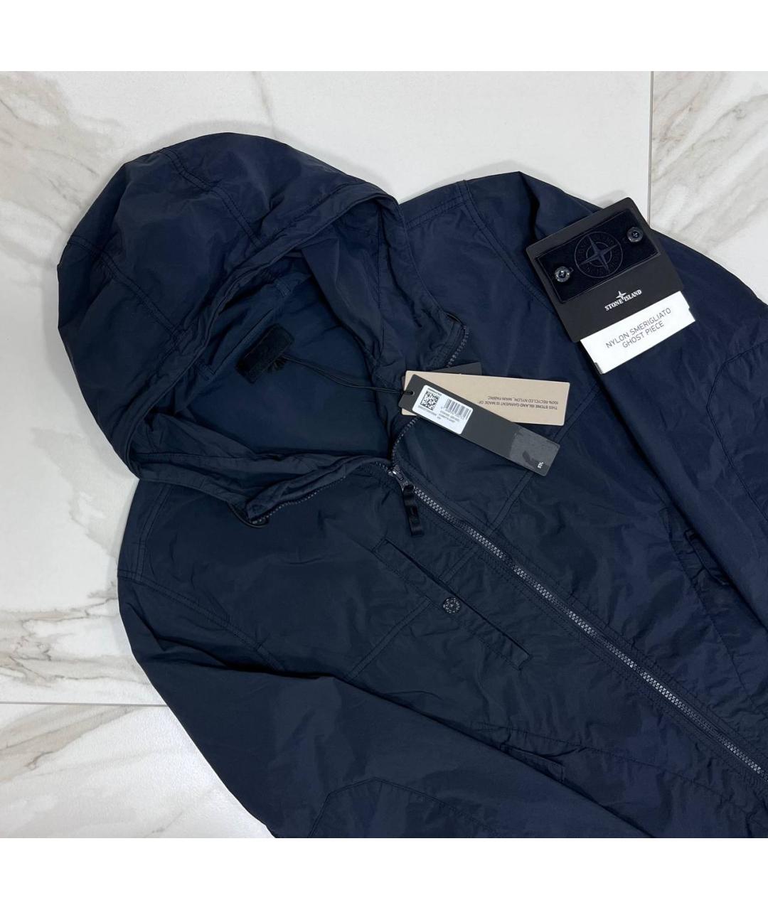 STONE ISLAND Темно-синяя куртка, фото 2