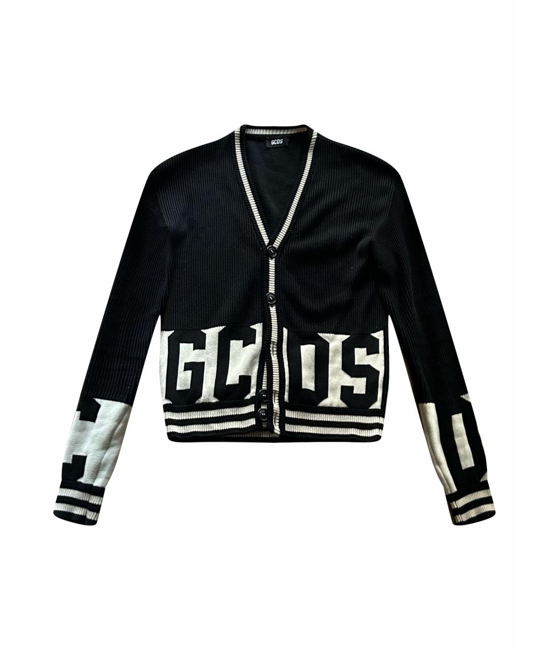 GCDS Черный кардиган, фото 1