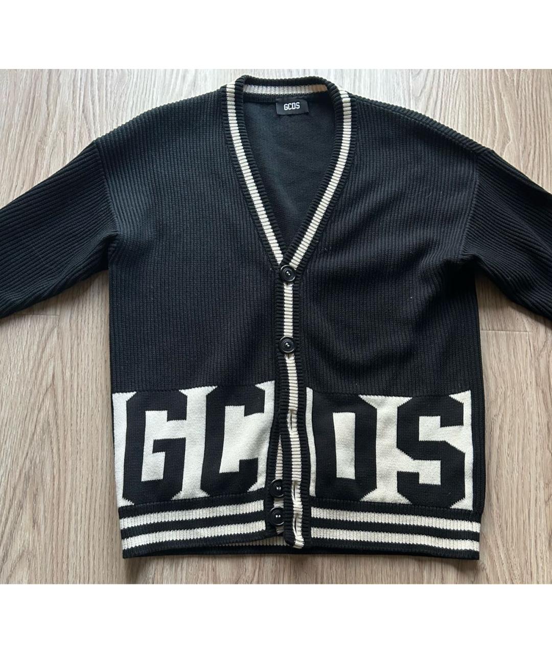 GCDS Черный кардиган, фото 2
