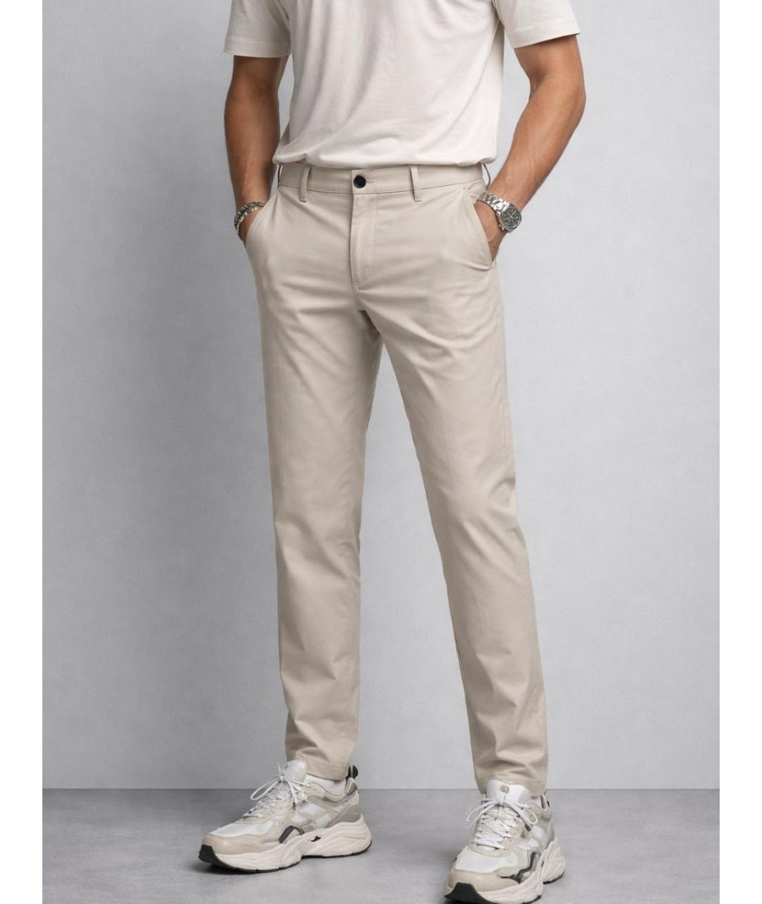 HUGO BOSS Бежевые брюки чинос, фото 9
