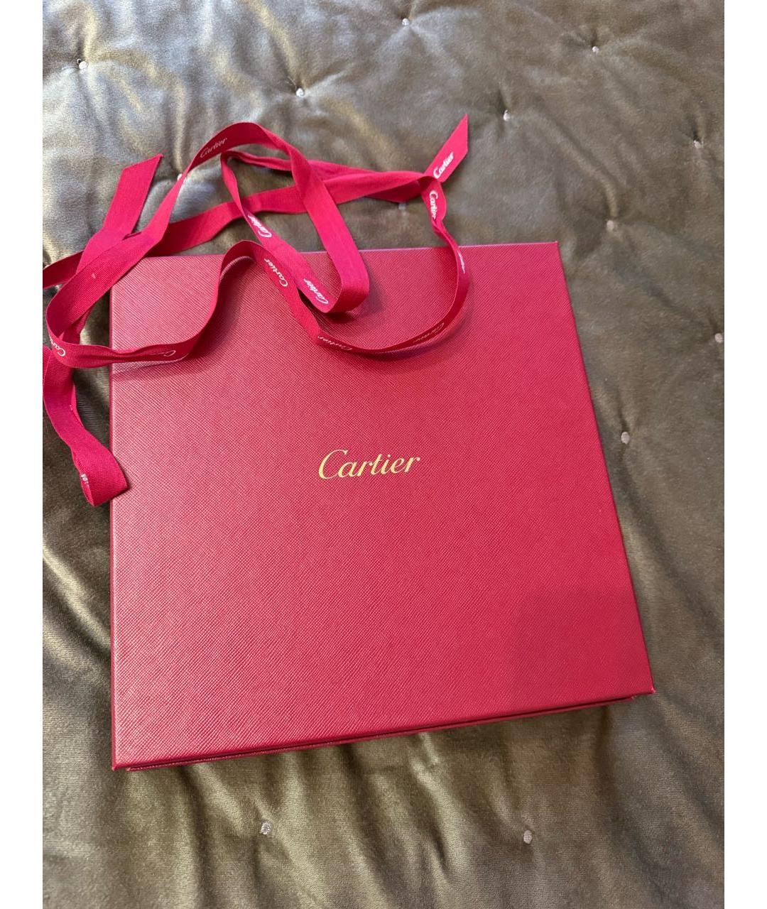 CARTIER Бежевый шелковый платок, фото 5