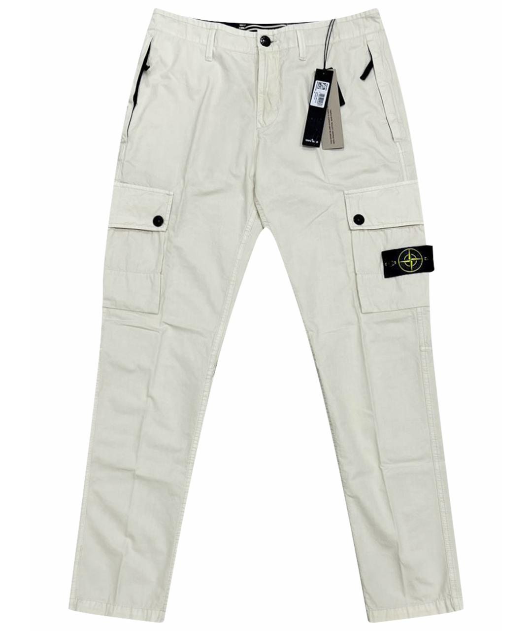 STONE ISLAND Бежевые повседневные брюки, фото 1